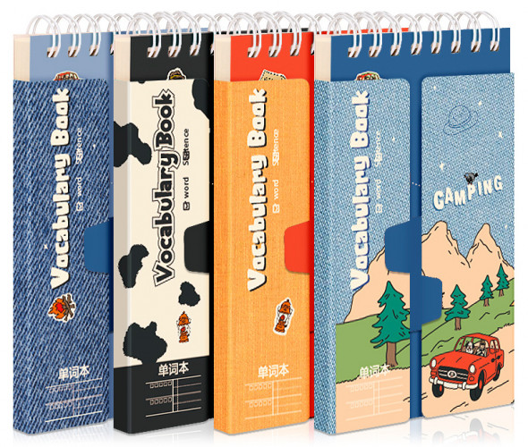 Блокнот Deli 25994 75х130мм 90л спираль ассорти