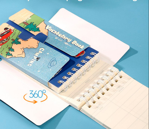 Блокнот Deli 25994 75х130мм 90л спираль ассорти