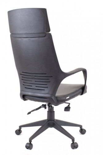 Кресло Everprof Trio Black TМ Экокожа Черный/ Белый