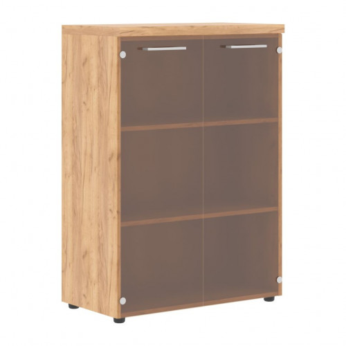 Шкаф со стеклянными дверьми и топом TMC 85.2 Дуб Бофорд Z 854х452х1203 TORR-Z