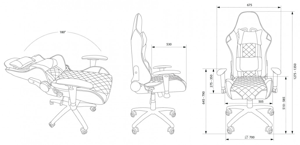 Кресло игровое Cactus CS-CHR-030BLS черный/серебристый эко.кожа с подголов. крестов. сталь