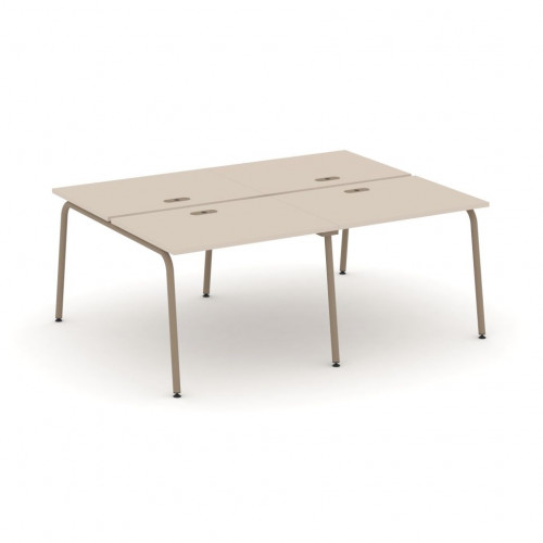 Estetica Рабочая станция на 4 места ES.D.RS-4.1-LK Капучино/Латте металл 1960*1500*750