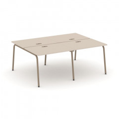 Estetica Рабочая станция на 4 места ES.D.RS-4.1-LK Капучино/Латте металл 1960*1500*750