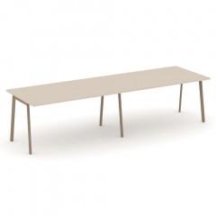 Estetica Стол переговорный ES.PRG-2.4-P Капучино/Латте металл 3160*980*750