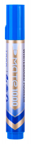 Маркер для досок Deli EU008-BL Mate круглый пиш. наконечник синий (1шт.)