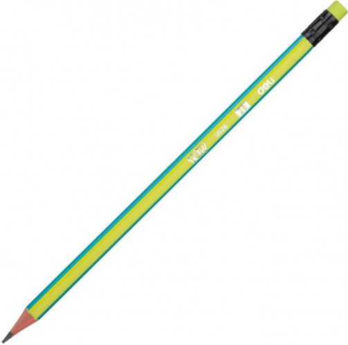 Карандаш ч/г Deli EU52600 miYou 2B тополь кор.европод. (12шт) ластик