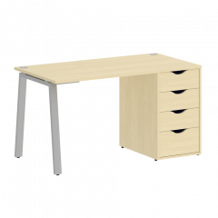 Home Office Стол письменный VR.SP-3-138.4.A Клён/Серый металл 1380*720*750