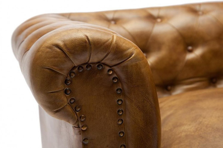 Диван 3-х местный Secret De Maison CHESTER ( mod. 1175T ) , кожа буйвола, 190*77*79, Античный светлый