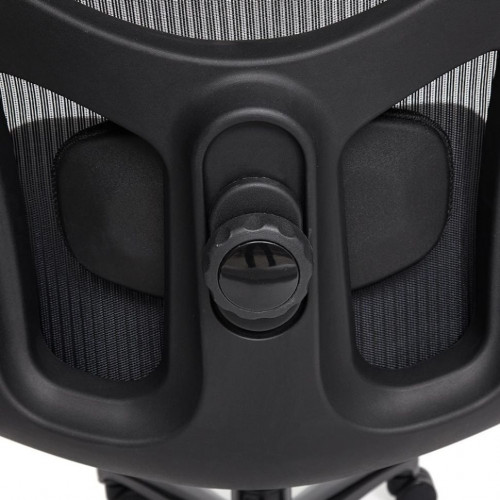 Кресло BIG-1, сетка/рецикл. кожа, черный