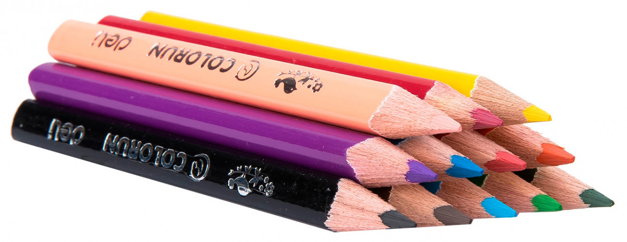 Карандаши цв. Deli EC00400 ColoRun трехгран. тополь 12цв. коробка/европод.