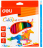 Карандаши цв. Deli EC00120 ColoRun трехгран. пластик 24цв. коробка/европод. (24шт)