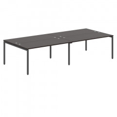 Стол 4-х местный XWST 3214 Легно темный/Антрацит 3206х1406х750 XTEN-S