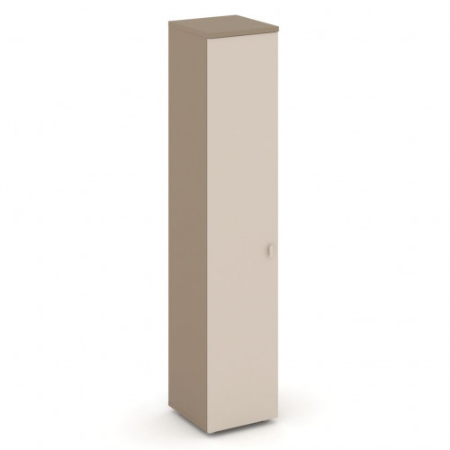 Estetica Шкаф высокий узкий лев. (1 высок. фасад ЛДСП) ES.SU-1.9 (L) Латте/Капучино 400*420*1977