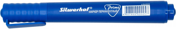 Маркер перманентный Silwerhof PRIME пулевидный пиш. наконечник 1-3мм синий коробка