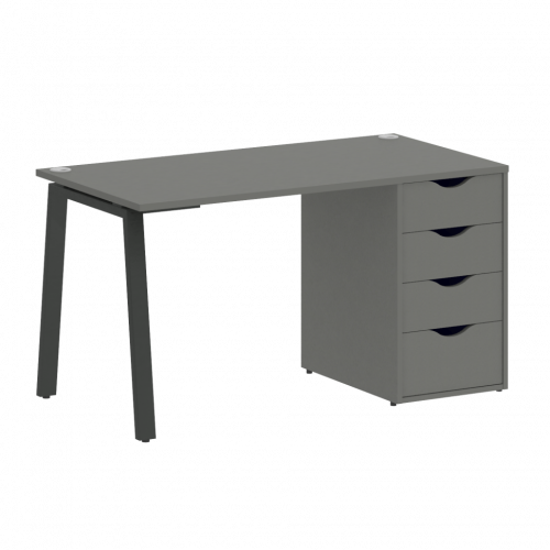 Home Office Стол письменный VR.SP-3-138.4.A Металлик/Антрацит металл 1380*720*750
