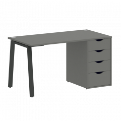 Home Office Стол письменный VR.SP-3-138.4.A Металлик/Антрацит металл 1380*720*750