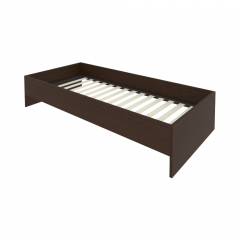 Light Кровать с ортопедическим основанием без изголовья С-К-90 Венге 950*2050*400