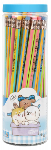 Карандаш ч/г Deli EU52606-1 miYou 2B трехгран. липа туба пл. (1шт) ластик