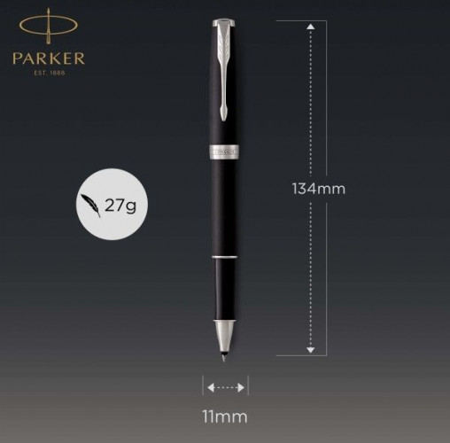 Ручка роллер Parker Sonnet Core T529 (CW1931523) Matte Black CT F черн. черн. подар.кор.