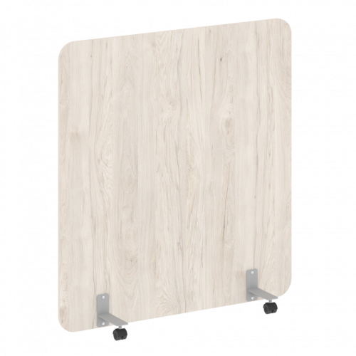 R-line Перегородка на металлических опорах, на роликах DP.R-140-150 Денвер светлый/Серый металл 1400*18*1500