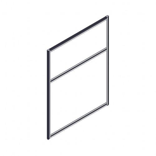 Секция комбинированной перегородки RP115SL90 Серый/Tempo 9 (графит) 900х22х1115