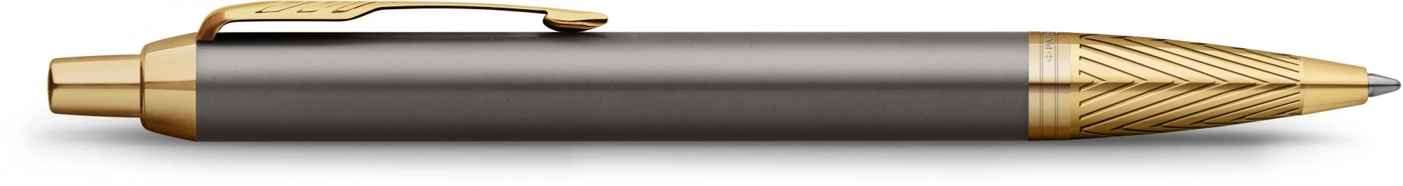 Ручка роллер Parker IM Premium Pioneers T329 (2200955) Arrow Grey GT F черн. черн. подар.кор.