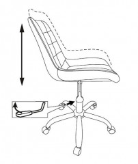 Кресло Бюрократ CH-350SL светло-бежевый текстиль/эко.кожа крестов. металл хром