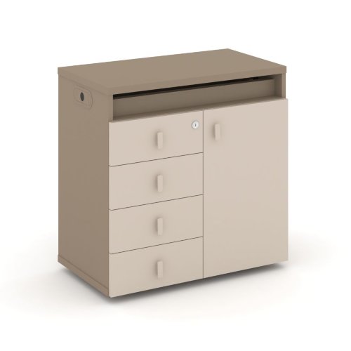 Estetica Набор №2. Тумба одиночная+топ ES.NB.1T-2 Латте/Капучино 750*410*750