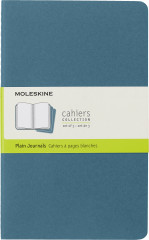 Блокнот Moleskine CAHIER JOURNAL CH018B44 Large 130х210мм обложка картон 80стр. нелинованный голубой (3шт)