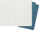 Блокнот Moleskine CAHIER JOURNAL CH018B44 Large 130х210мм обложка картон 80стр. нелинованный голубой (3шт)