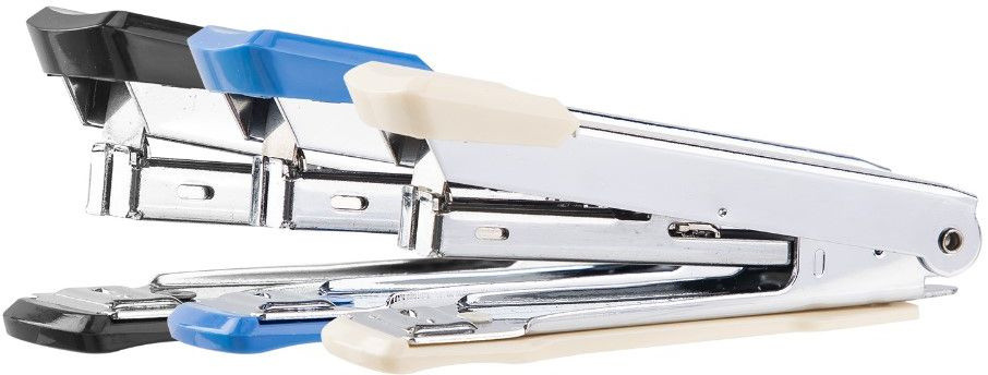 Степлер Deli E0224N Essential N10 (15листов) ассорти 50скоб закрытый коробка