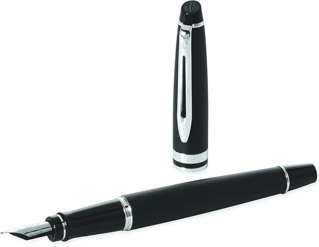 Ручка перьев. Waterman Expert 3 (S0951860) Matte Black CT M сталь нержавеющая подар.кор.