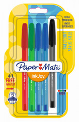 Набор ручек шариков. Paper Mate InkJoy (1956724) индив. пак.ев. (5шт) одноразовая ручка