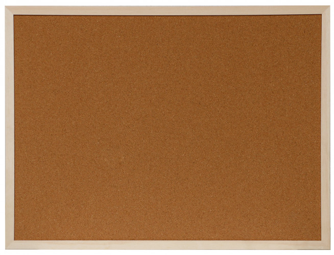 Доска пробковая Silwerhof 45x60см деревянная рама