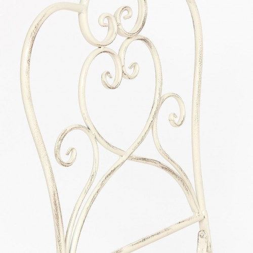 Комплект (стол + 2 стула) Secret de Maison AMANTE (mod. PL08-6573), металл, стол: 70х76см, стул: 42,5х39,5х93см, Античный белый (Antique White)