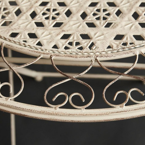 Комплект (стол + 2 стула) Secret de Maison AMANTE (mod. PL08-6573), металл, стол: 70х76см, стул: 42,5х39,5х93см, Античный белый (Antique White)