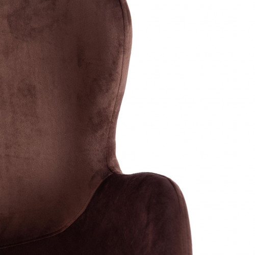 Кресло BOEING ( mod. 9120) / 1 шт. в упаковке, металл/вельвет, 42x58x84.5x47см, коричневый (HLR19)/черный
