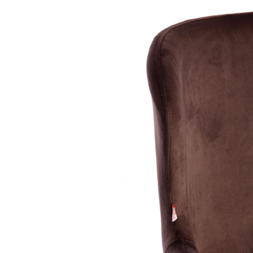 Кресло BOEING ( mod. 9120) / 1 шт. в упаковке, металл/вельвет, 42x58x84.5x47см, коричневый (HLR19)/черный