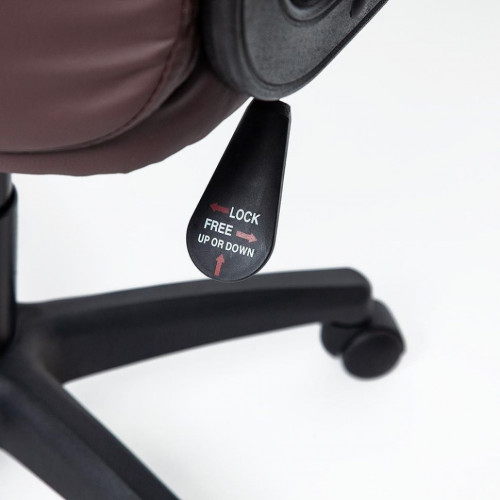 Кресло DEVON, кож/зам, коричневый, 36-36