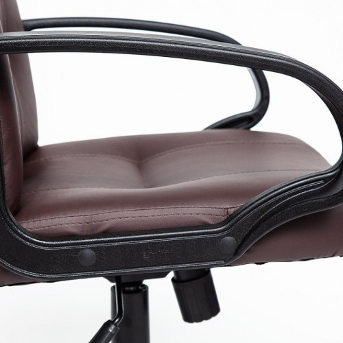 Кресло DEVON, кож/зам, коричневый, 36-36