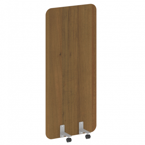 R-line Перегородка на металлических опорах, на роликах DP.R-80-180 Орех/Серый металл 800*18*1800