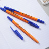 Набор ручек шариков. Deli Classic EQ6S-MT-BL оранжевый/синий d=0.7мм блистер (5шт) сменный стержень шестигр.