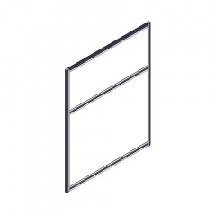 Секция комбинированной перегородки RP115SL90 Серый/Зеленый С 30 900х22х1115