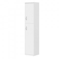 Шкаф колонка с глухой малой и средней дверьми СУ-1.8(R) Белый 406*365*1975 IMAGO