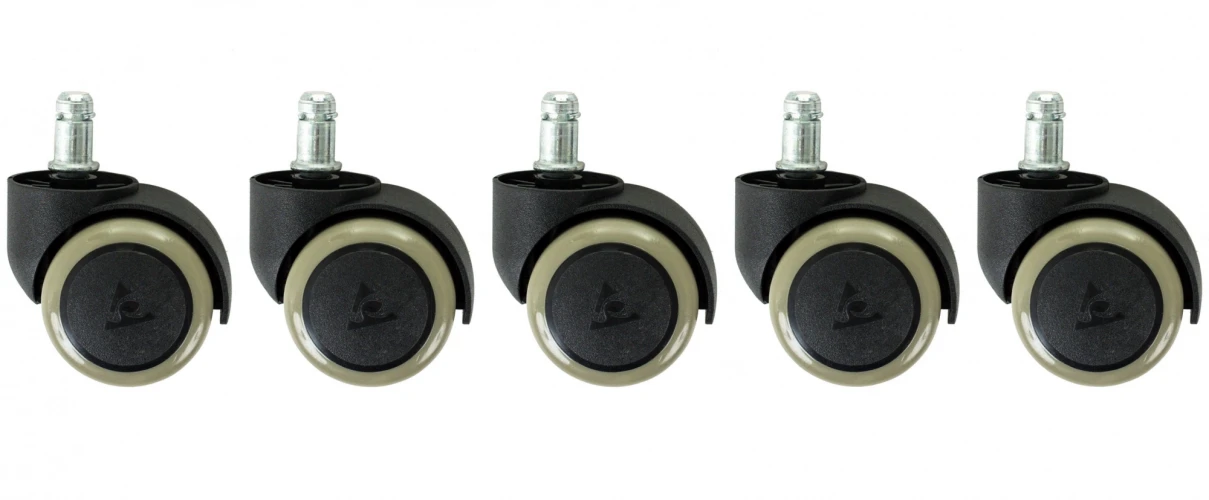 Набор колес Бюрократ CastorSet3850/PU черный для паркета/ламината 50мм