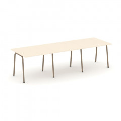 Estetica Стол переговорный ES.PRG-3.1-K Сатин/Латте металл 2940*980*750