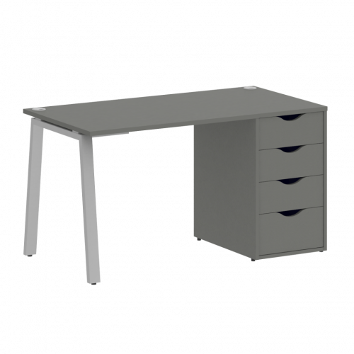 Home Office Стол письменный VR.SP-3-138.4.A Металлик/Серый металл 1380*720*750
