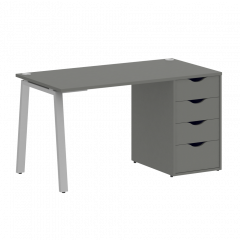 Home Office Стол письменный VR.SP-3-138.4.A Металлик/Серый металл 1380*720*750