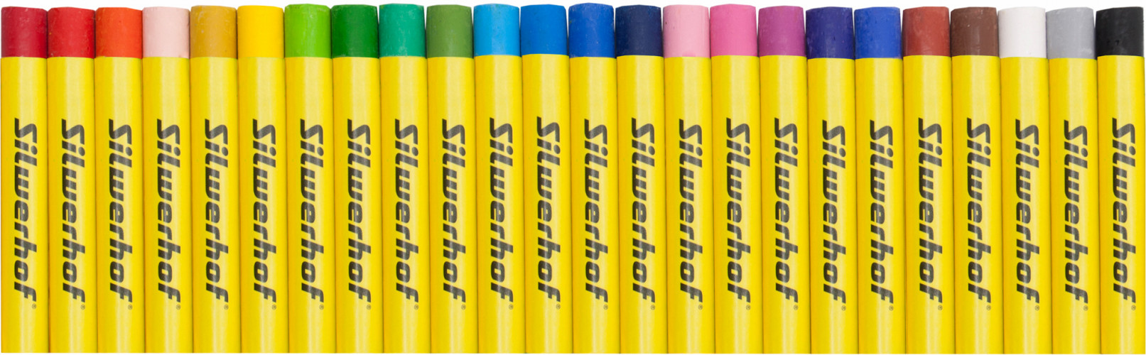 Масляная пастель Silwerhof круглые 24цв. дл.70ммд.10мм картон.кор.