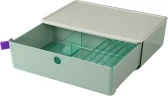 Короб для хранения Deli XDM31green 1 выдвижной ящик 250x220x125мм зеленый пластик